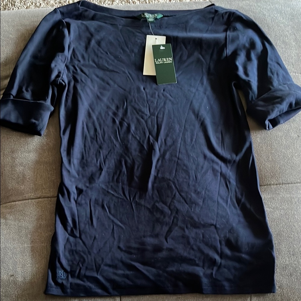 Lauren Ralph Lauren Women's Navy Top